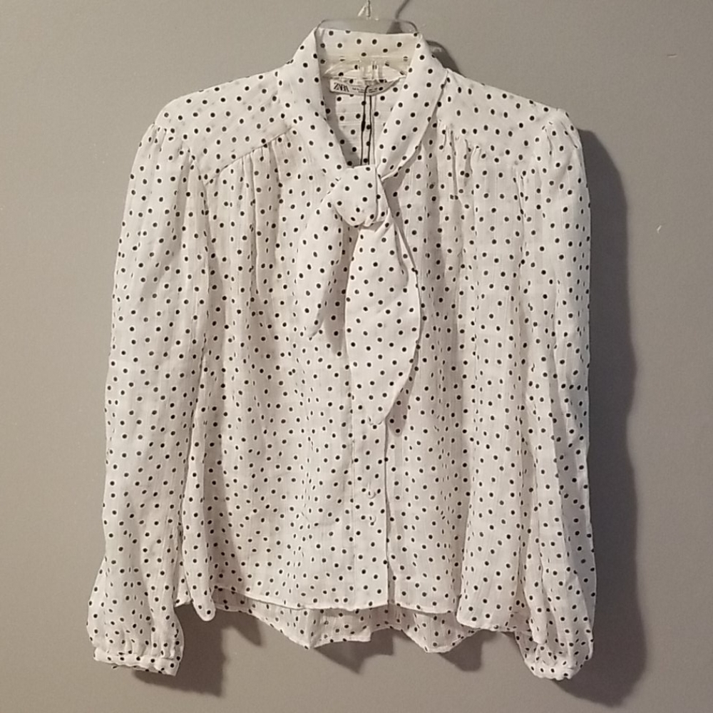 Zara Polka Dot Blouse